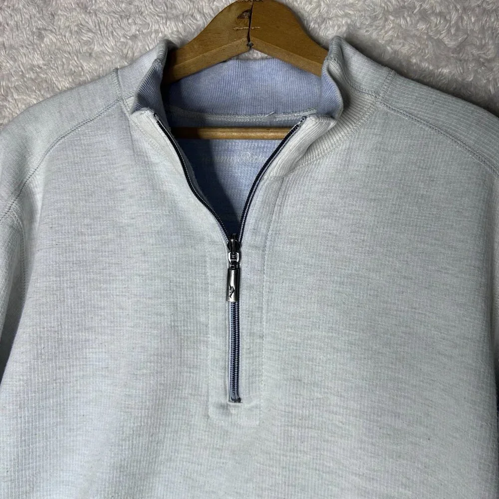 Tommy Banana Men's Flipshore Half -Zip Reversable Sweatshirt‎ Size Large